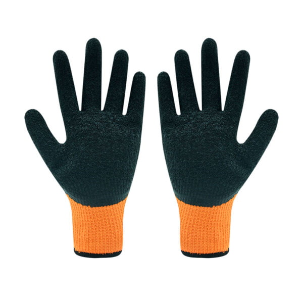 GLOVE ORANGE & BLACK PROTECTION WITH LATEX - Image 3