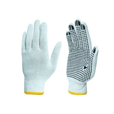 GUANTE PVC PUNTO BLANCO