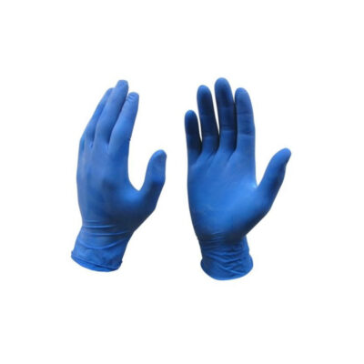 GUANTE BG001 NITRILO DESECHABLE COLOR AZUL ESPESOR 4