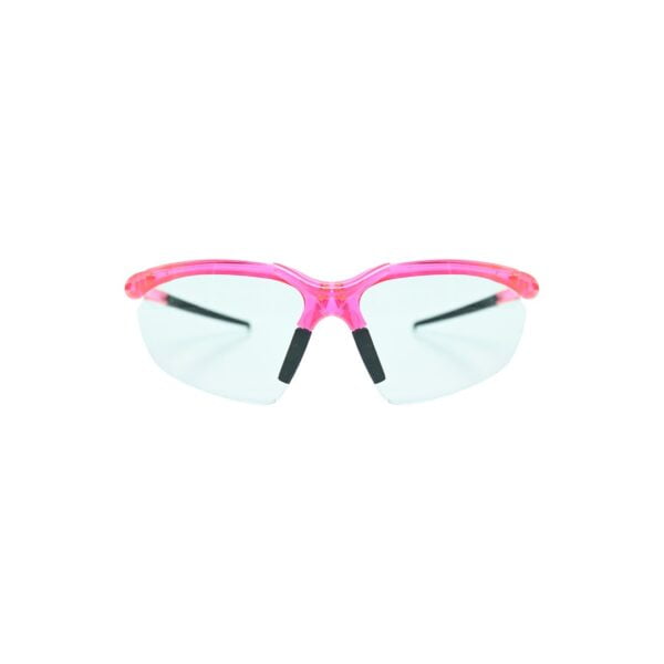 GLASSES ANTI-SCRATCH CLEAR LENS, PINK FRAME 3030C