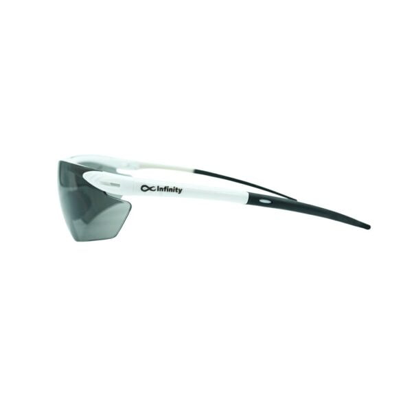 GLASSES ANTI-SCRATCH GREY LENS, WHITE FRAME 3020G - Image 2