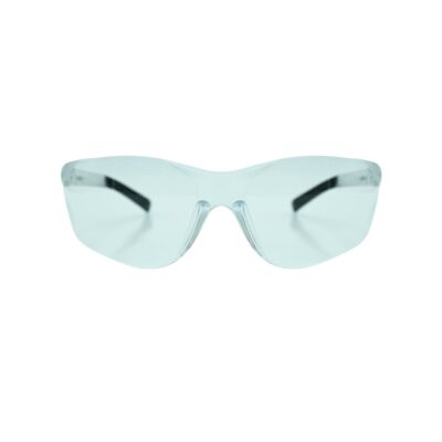 GLASSES ANTI-SCRATCH CLEAR LENS, CLEAR TEMPLES 1100C