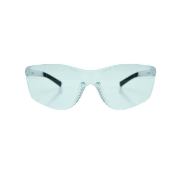 GLASSES ANTI-SCRATCH CLEAR LENS, CLEAR TEMPLES 1100C