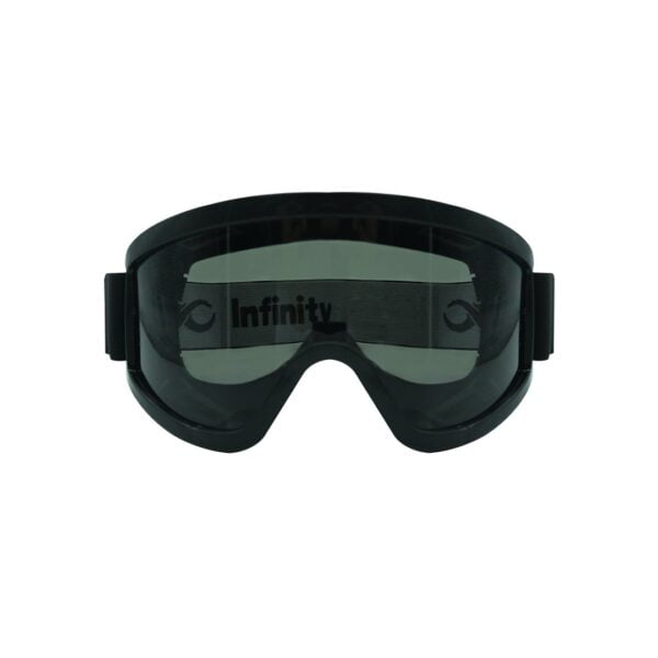 GLASSES ANTI-FOG GREY LENS, BLACK FRAME WITH ELASTIC 4010G