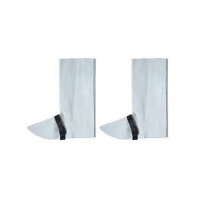 PROTECTOR DE PIERNA SPLIT WHITEBUFF, 17″ PROTECTOR DE PIERNA, CON VELCRO NEGRO DE 2″, REMACHE DE SOPORTE TEXON Y CINTURÓN PDM NEGRO