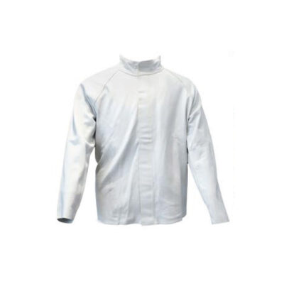 CHAQUETA GRANO BLANCO CON VELCRO TALLA L