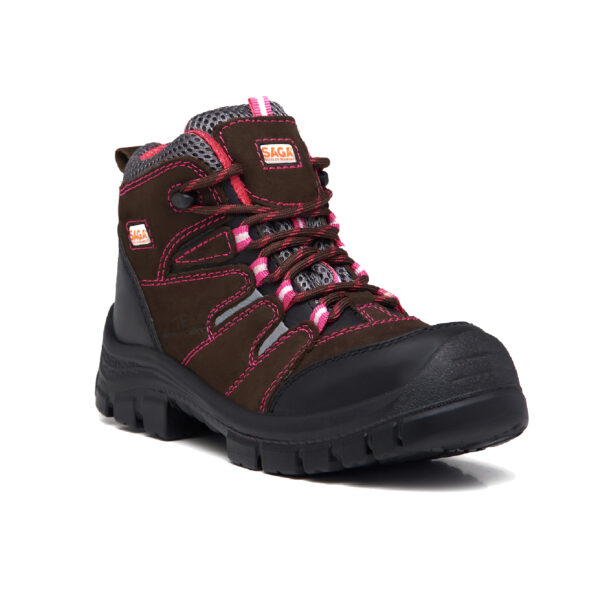 SAGA Supervisor Safety Boot Ref. 4059W Brown/Fuchsia - Image 2