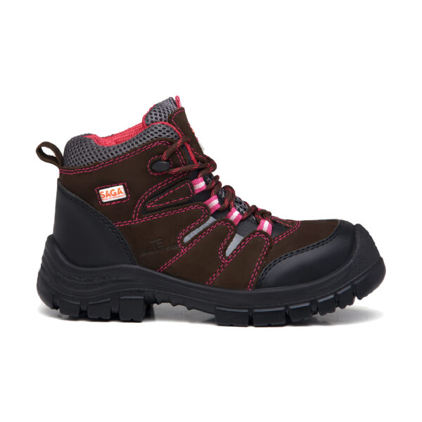 SAGA Supervisor Safety Boot Ref. 4059W Brown/Fuchsia