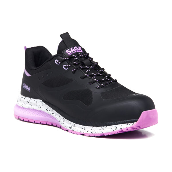 SAGA Safety Footwear Sport Ref. 7502 Pink/Black - Image 2